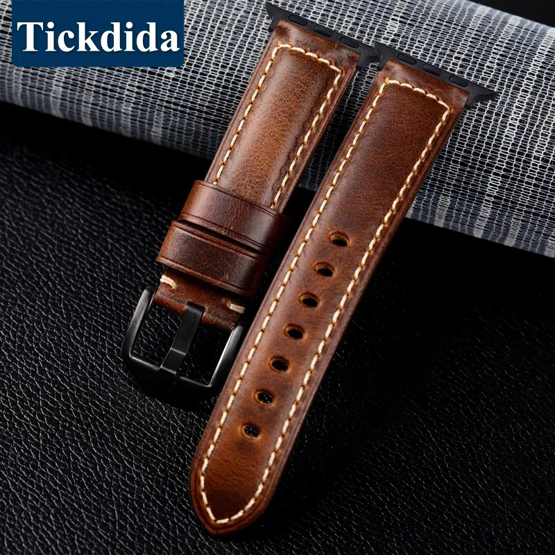 Quality Watchbands for Apple Watch Series 9 8 7 SE Ultra 2 49mm 45mm 44mm 41mm 40mm Bracelets Cow Leather for Apple Watch Straps
Quality Watchbands for Apple Watch Series 9 8 7 SE Ultra 2 49mm 45mm 44mm 41mm 40mm Bracelets Cow Leather for Apple Watch Straps