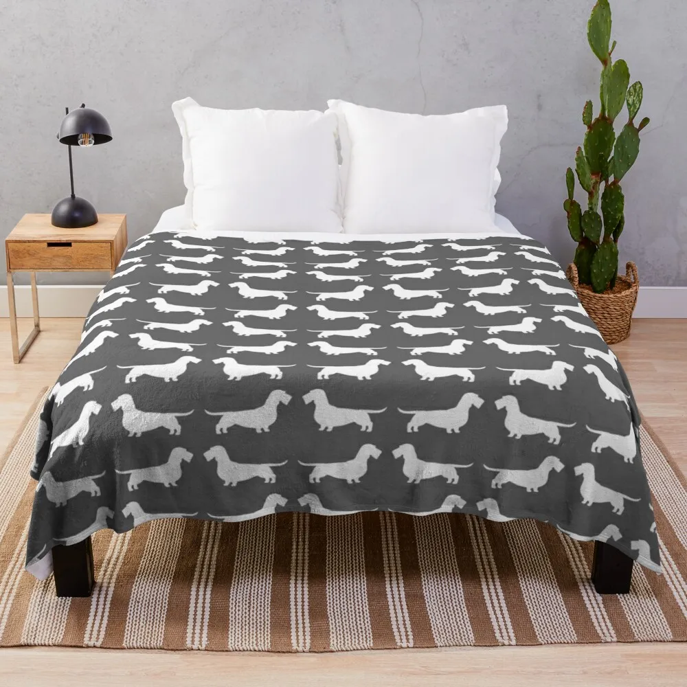 Wire Haired Dachshund White Wiener Dog Silhouette(s) Throw Blanket Luxury Brand Sleeping Bag Loose Blankets
Wire Haired Dachshund White Wiener Dog Silhouette(s) Throw Blanket Luxury Brand Sleeping Bag Loose Blankets