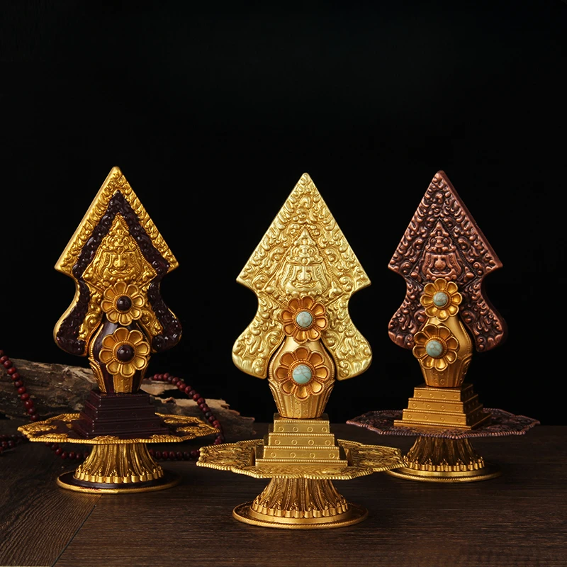 

Pure Copper Handmade Tibetan Tantric Buddhist Utensils Supplies Dharma Buddha Statue Ornaments