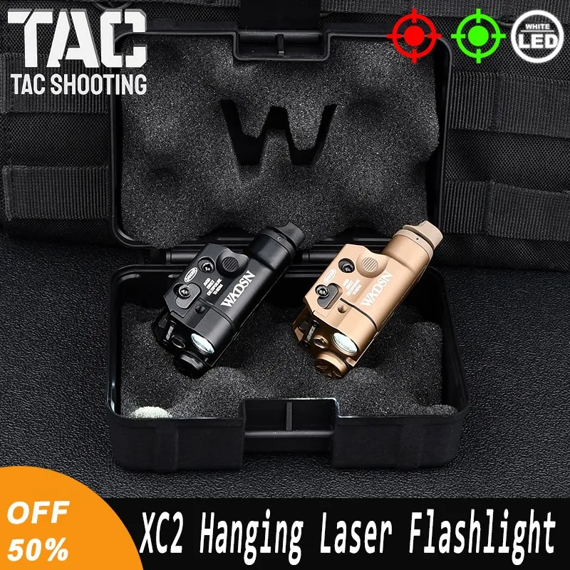 WADSN Tactical Scout XC2 Outdoor Hunting Airsoft Gun Weapons Hanging Metal Pistol Red Green Laser Flashlight Fit 20mm Rail
WADSN Tactical Scout XC2 Outdoor Hunting Airsoft Gun Weapons Hanging Metal Pistol Red Green Laser Flashlight Fit 20mm Rail