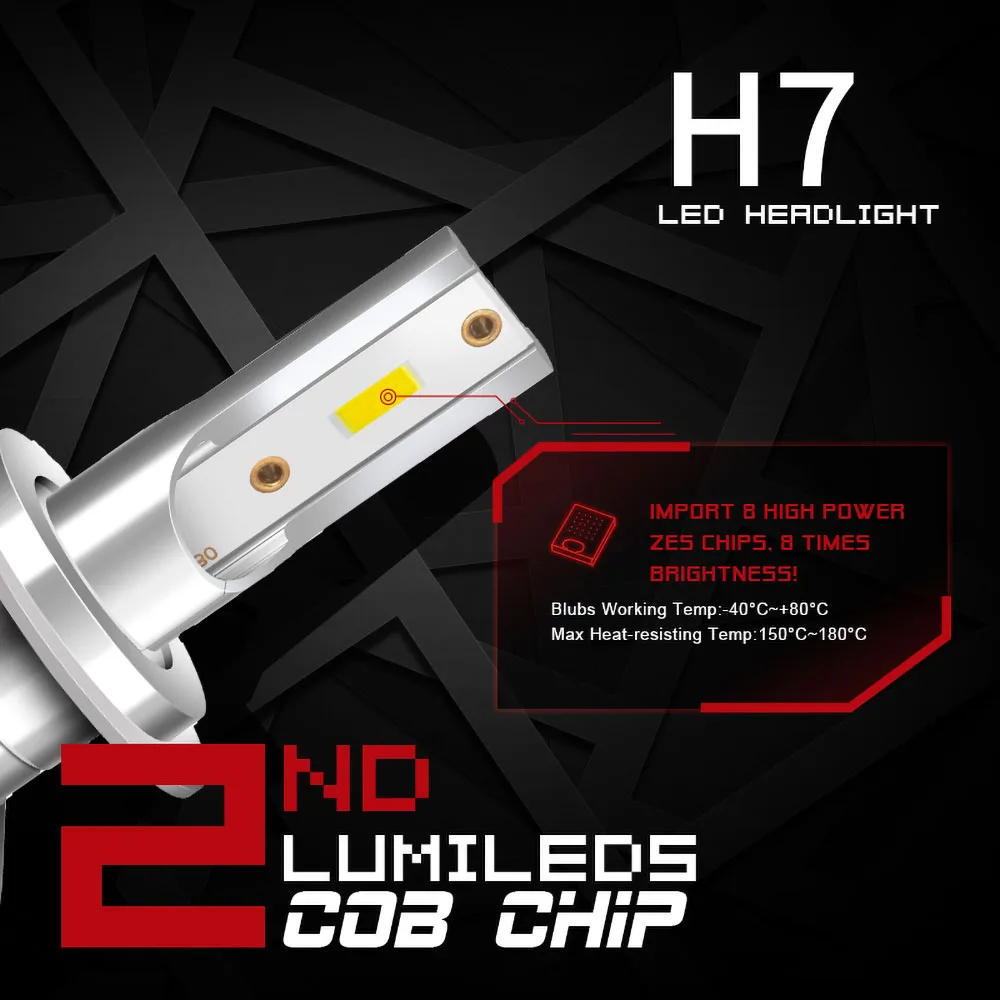 

Infitary H7 Led Car Lights H4 Canbus H11 Auto Fog Lamp 6500K Headlight Bulbs H1 20000LM Accessories лампочки Автомобильные лампы