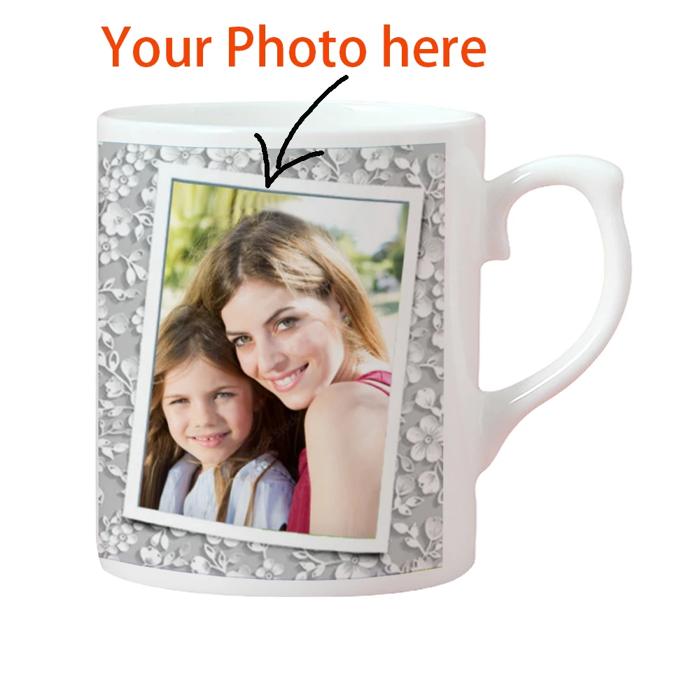 

Персонализированная кружка с вашей фотографией, чашка для воды на заказ, белые керамические кофейные кружки на заказ, чайные чашки, удивленный подарок для друзей