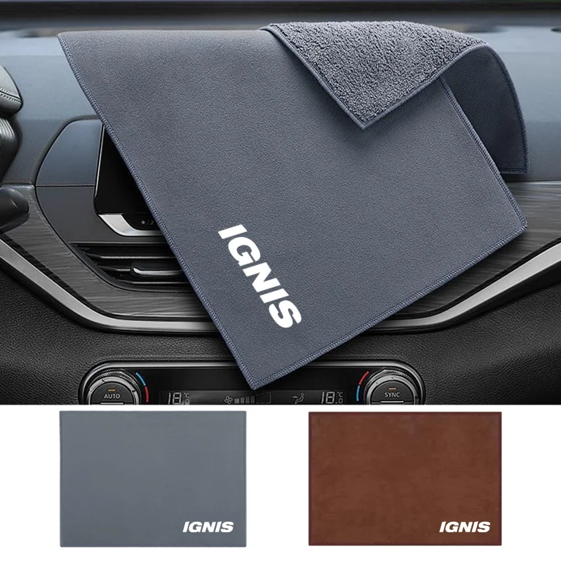 

Premium Car Detailing Microfiber Towel for Car Cleaning Drying Tool Car Wash Towel for Suzuki IGNIS Logo Auto Accessories