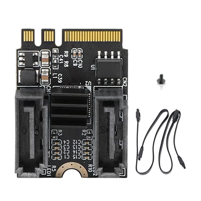 Плата расширения M2 к SATA, ключ A + E WIFI M.2 к SATA, карта адаптера жесткого диска без установки драйвера, чип JMB582
Плата расширения M2 к SATA, ключ A + E WIFI M.2 к SATA, карта адаптера жесткого диска без установки драйвера, чип JMB582