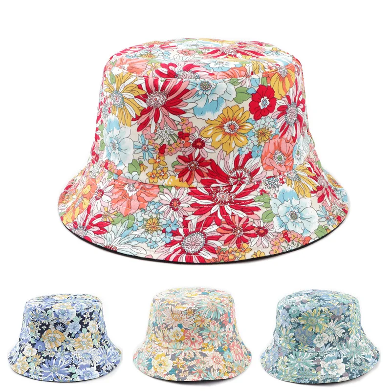 New Flower Pattern Hat Double-sided Wear Cotton Fisherman's Hat Women's Spring and Summer Outdoor Outing Sun Protection Sun Hat
New Flower Pattern Hat Double-sided Wear Cotton Fisherman's Hat Women's Spring and Summer Outdoor Outing Sun Protection Sun Hat