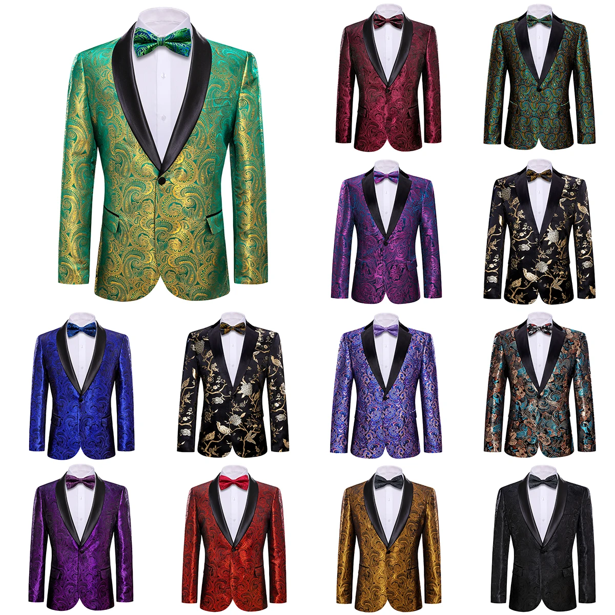 Luxury Mens Suit Blue Silk Blazer Green Red Blue Glack Gold Purple Paisley Jacket Slim Fit Coat Wedding Dress Tuxedos Barry.Wang
Luxury Mens Suit Blue Silk Blazer Green Red Blue Glack Gold Purple Paisley Jacket Slim Fit Coat Wedding Dress Tuxedos Barry.Wang