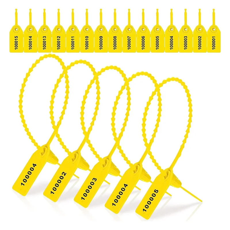 1000 Pcs Plastic Tamper Seals Fire Extinguisher Tags Security Tags Seals Safety Numbered Zip Ties Labels (Yellow)
1000 Pcs Plastic Tamper Seals Fire Extinguisher Tags Security Tags Seals Safety Numbered Zip Ties Labels (Yellow)