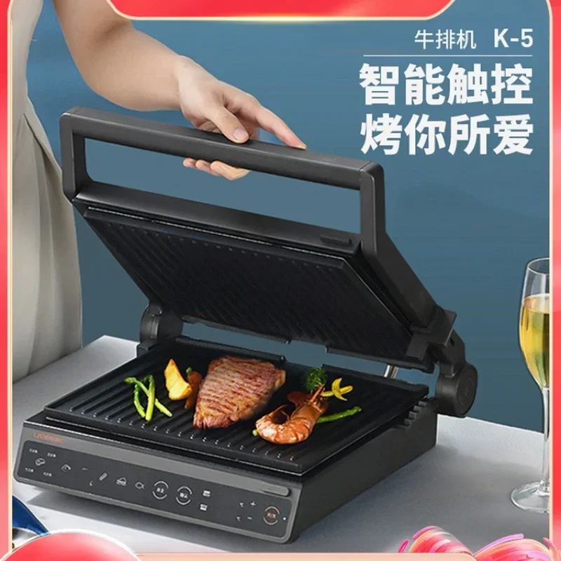 Grilled steak machine Home fully automatic grilled steak machine Intelligent double-sided barbecue sandwich machine
Grilled steak machine Home fully automatic grilled steak machine Intelligent double-sided barbecue sandwich machine