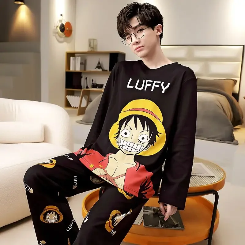Luffy Cartoon Pajamas One Piece Naruto New Spring and Autumn Long-sleeved Student High-looking Creative Cotton Home Clothes Set
Luffy Cartoon Pajamas One Piece Naruto New Spring and Autumn Long-sleeved Student High-looking Creative Cotton Home Clothes Set