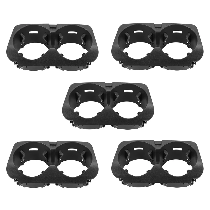 

5X Car Front Center Console Water Cup Holder Insert Frame For Mercedes-Benz C-Class W205 E-W213 KZS-W253 V-W447