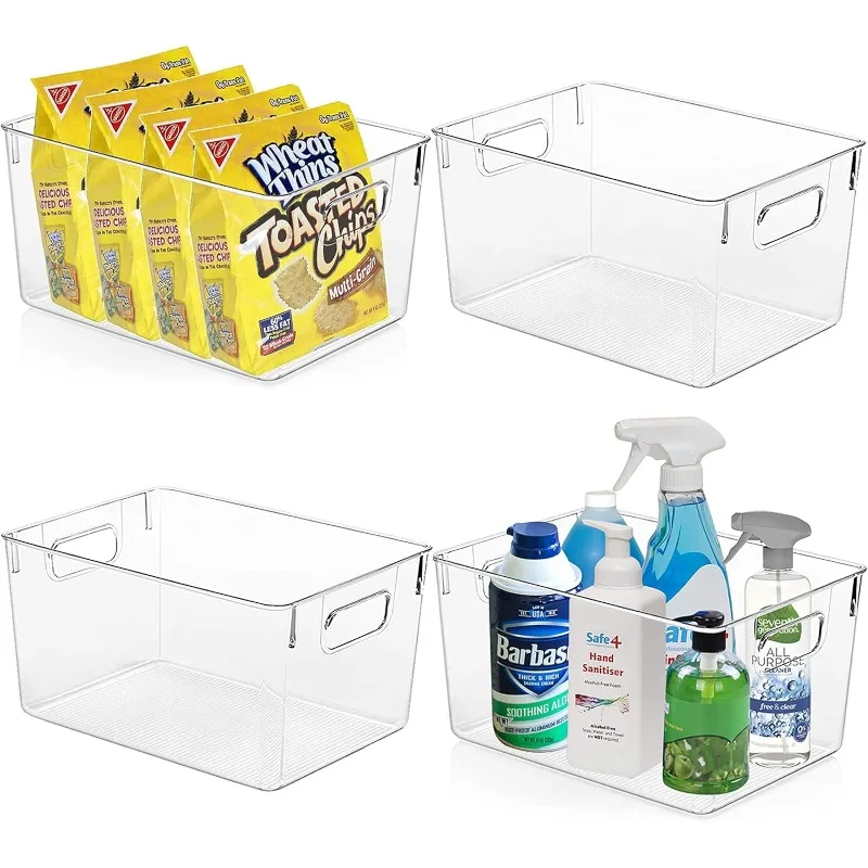 KAZIPA Clear Plastic Storage Bins - Perfect Kitchen Organization and Storage, Pantry Organization and Storage
KAZIPA Clear Plastic Storage Bins - Perfect Kitchen Organization and Storage, Pantry Organization and Storage