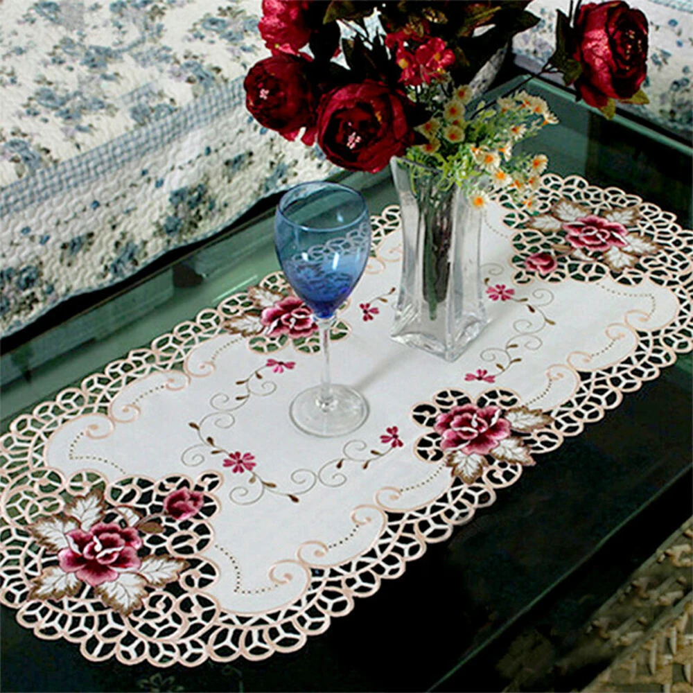 White Oval Lace Tablecloth Doily Embroidered Floral Small Table Cover Desk Covers Living Room Desktop Decor
White Oval Lace Tablecloth Doily Embroidered Floral Small Table Cover Desk Covers Living Room Desktop Decor