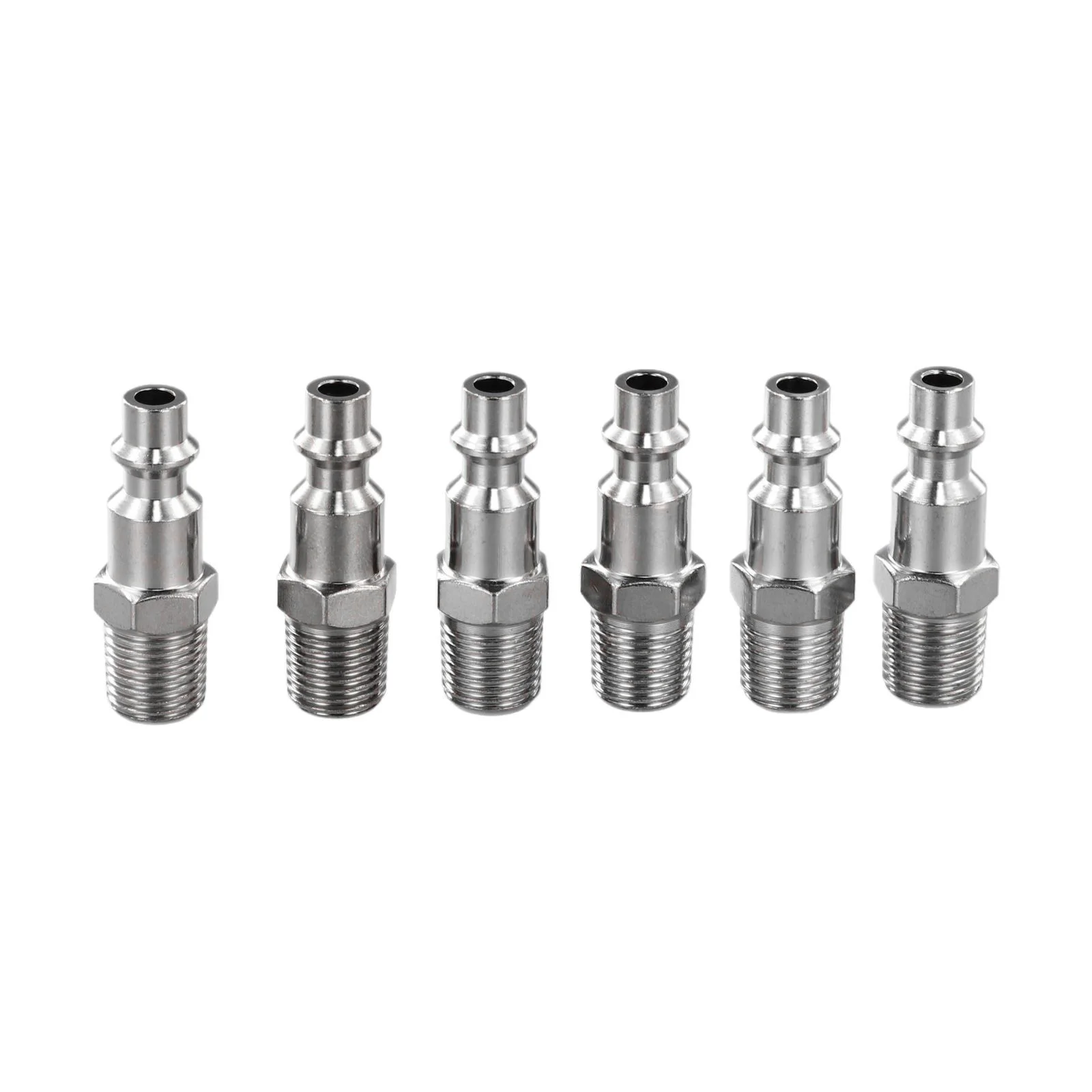 Accessories Quick Connector Pneumatic Tools Quick Release Air Hose Fitting Connector Silver 1/4Inch 6Pcs Durable
Accessories Quick Connector Pneumatic Tools Quick Release Air Hose Fitting Connector Silver 1/4Inch 6Pcs Durable