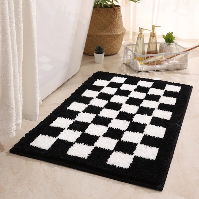 Non-slip Absorbent Bath Mats Retro Checkerboard Plaid Doormat Entrance Door Carpet Home Decor Living Room Floor Mat Carpet
Non-slip Absorbent Bath Mats Retro Checkerboard Plaid Doormat Entrance Door Carpet Home Decor Living Room Floor Mat Carpet