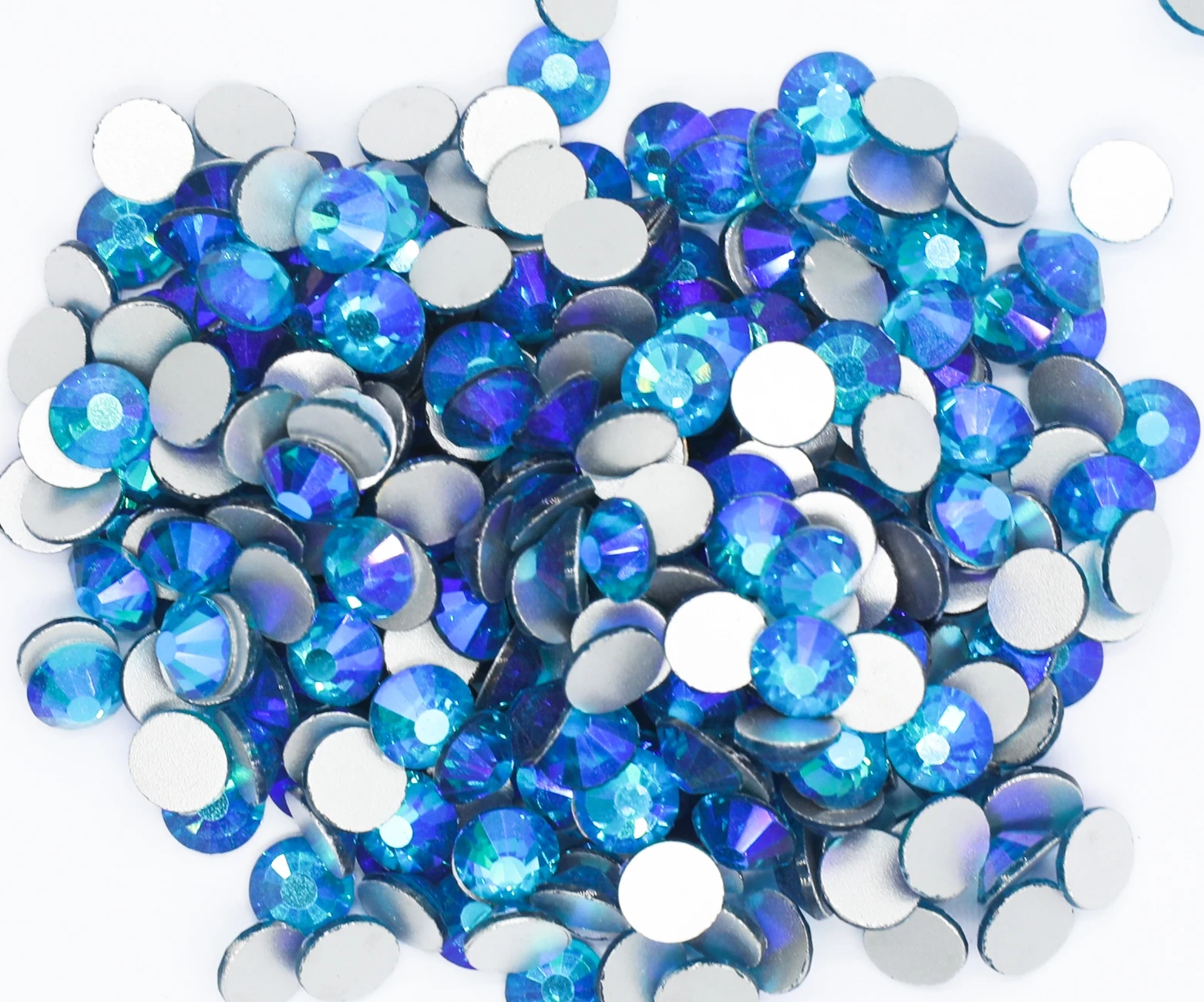 

Blue Zircon AB SS3~SS30 Non Hotfix Rhinestone стразы Flatback Glass Stone Nail Rhinestones Diamond For DIY Nail Decorations