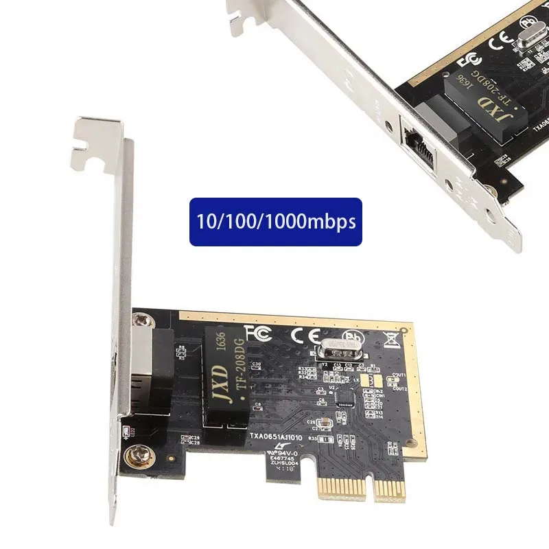 Сетевая карта Gigabit PCI-E для настольных игр, карта PCIE, адаптер стандарта 10/100 Мбит/с, LAN-карта RTL8111H, чип PCI-Ethernet
Сетевая карта Gigabit PCI-E для настольных игр, карта PCIE, адаптер стандарта 10/100 Мбит/с, LAN-карта RTL8111H, чип PCI-Ethernet
