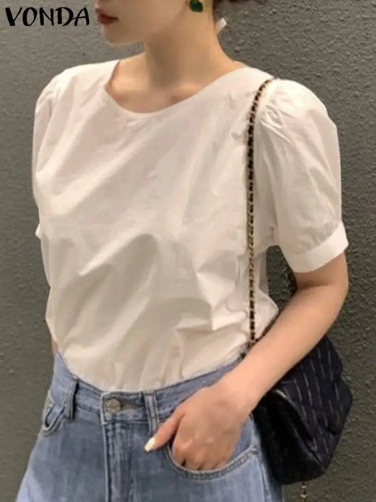 VONDA Sexy Backless Shirts Women Summer Blouses Loose 2023 Fashion Tops Short Sleeve Bandage Casual Solid Color Blusas Femininas
VONDA Sexy Backless Shirts Women Summer Blouses Loose 2023 Fashion Tops Short Sleeve Bandage Casual Solid Color Blusas Femininas