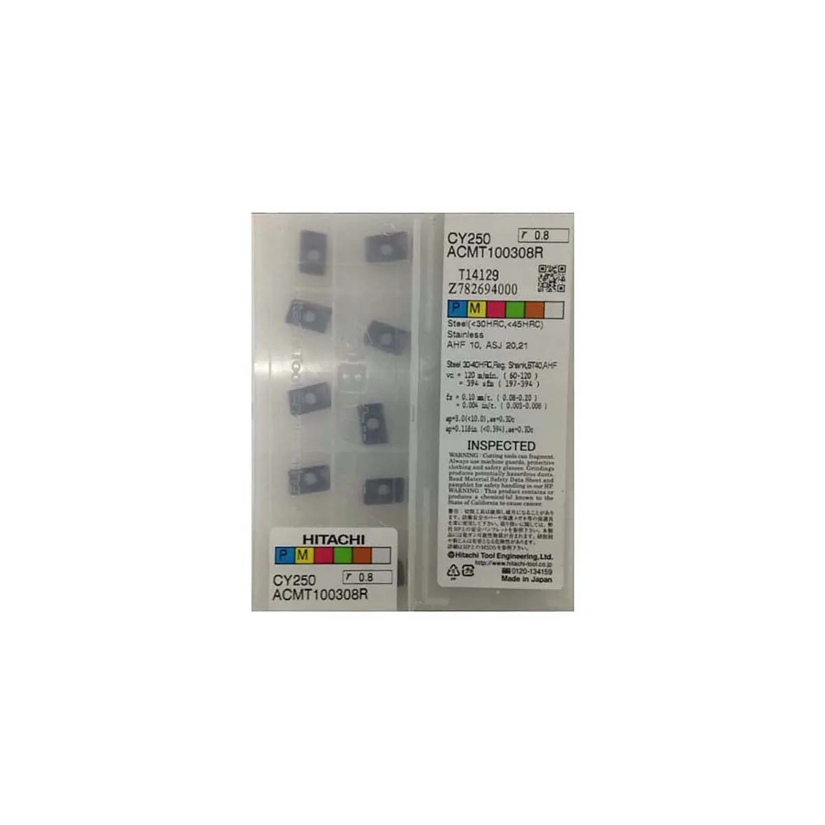HITACHI 100% оригинальная ACMT ACMT10 ACMT1003 ACMT100308 ACMT100308R CY250 фрезерная вставка
HITACHI 100% оригинальная ACMT ACMT10 ACMT1003 ACMT100308 ACMT100308R CY250 фрезерная вставка