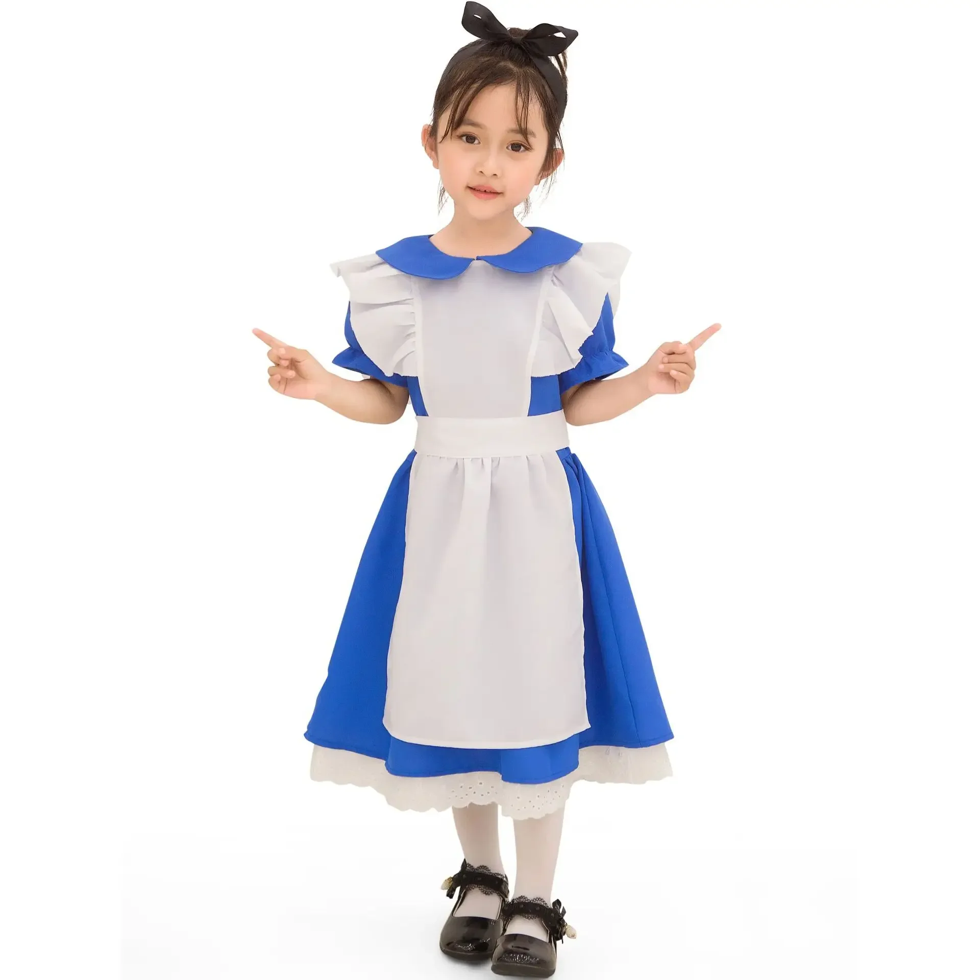S-XL Cute maid costume role play Halloween costume Children's Day kindergarten girl performance costume
S-XL Cute maid costume role play Halloween costume Children's Day kindergarten girl performance costume
