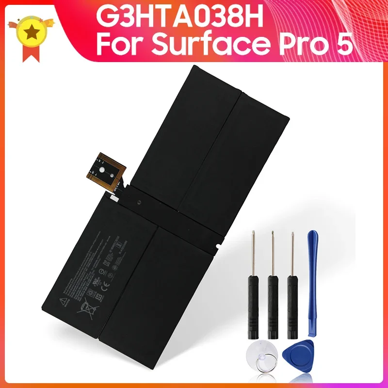 Новый Сменный аккумулятор G3HTA038H для Surface Pro5 Microsoft Surface Pro 6 Pro6 Microsoft Surface Pro 5 Pro5 DYNM02 5940 мАч
Новый Сменный аккумулятор G3HTA038H для Surface Pro5 Microsoft Surface Pro 6 Pro6 Microsoft Surface Pro 5 Pro5 DYNM02 5940 мАч