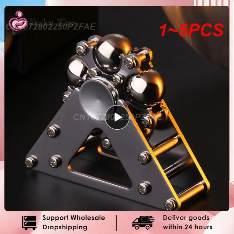 

1~5PCS Fidget Spinner Metal Antistress Hand Top Gyroscope Stress Reliever Desk Stainless Steel Ball Bracket Fingertip Gyro Toys