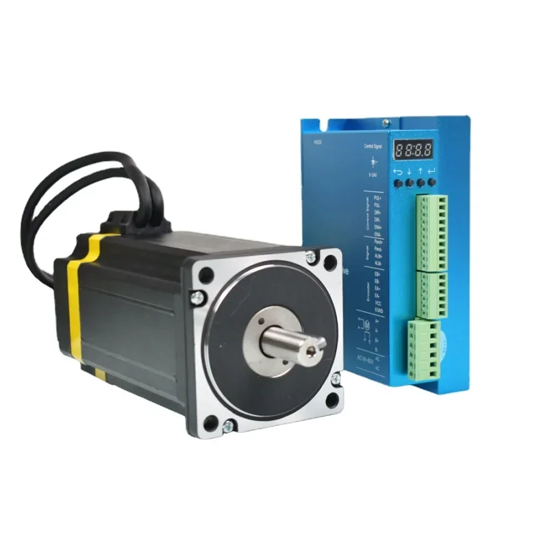 New 86 Closed Loop Stepper Motor Suit with Digital Display Driver 865 Internal Speed Control Alarm
New 86 Closed Loop Stepper Motor Suit with Digital Display Driver 865 Internal Speed Control Alarm