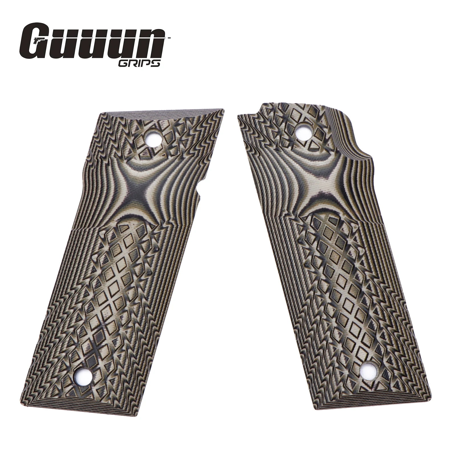 Guuun G10 Grips for Coonan 357 Automatic Magnum 1911 Grips, OPS Crosshatch Texture
Guuun G10 Grips for Coonan 357 Automatic Magnum 1911 Grips, OPS Crosshatch Texture