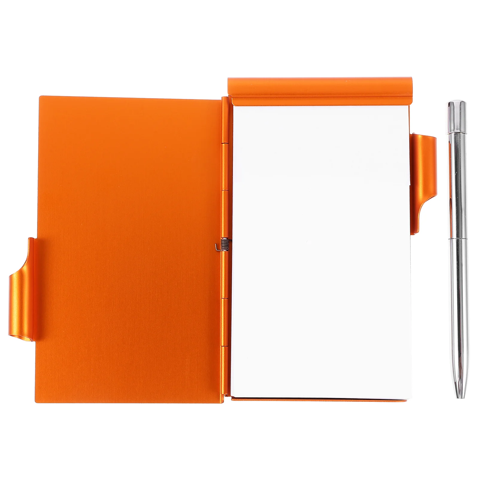 Clamshell Notebook Stylish Metal Holder Multicolor Mini Pocket Notepad Small Paper Portable Office Tearable Notebook with Pen
Clamshell Notebook Stylish Metal Holder Multicolor Mini Pocket Notepad Small Paper Portable Office Tearable Notebook with Pen