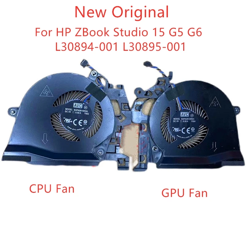 New Original Laptop CPU Cooling Fan For HP ZBook Studio 15 G5 15G6 L30894-001 L30895-001 L72277-001 NS85C01-17J04 NS85C01-17J03
New Original Laptop CPU Cooling Fan For HP ZBook Studio 15 G5 15G6 L30894-001 L30895-001 L72277-001 NS85C01-17J04 NS85C01-17J03