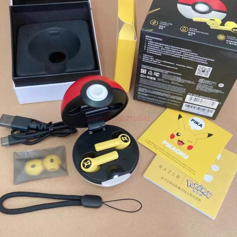 Pokemon Pikachu Razer Earphones Wireless Bluetooth 5.0 Sport Noise Reduction Headphones Touch Control Microphone Gift Kids
Pokemon Pikachu Razer Earphones Wireless Bluetooth 5.0 Sport Noise Reduction Headphones Touch Control Microphone Gift Kids
