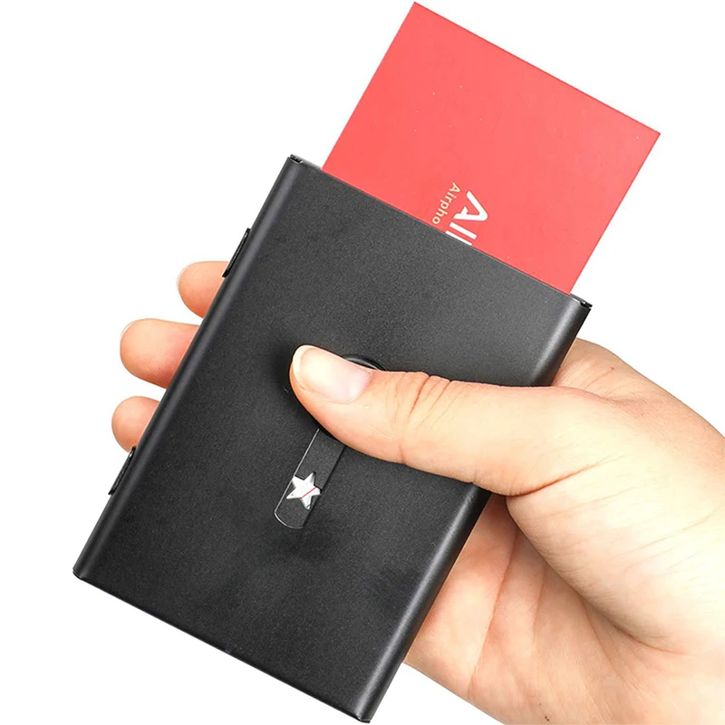 Business Card Holder Bank Card Membership Card Metal Ultra-Thin Business Card Organizer Metal Frosted Push Type Card Case
Business Card Holder Bank Card Membership Card Metal Ultra-Thin Business Card Organizer Metal Frosted Push Type Card Case