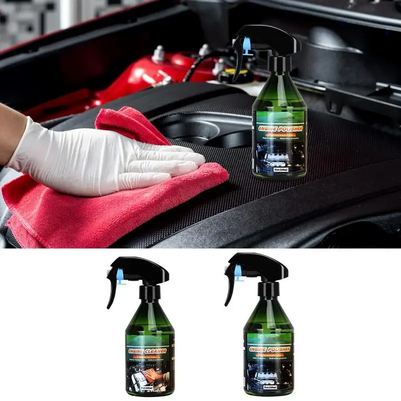 

Car Coating Spray For Engine 260ml Cleaning Agent Vehicles Non Greasy Cleaner Spray For Removing Dirt Rust Oxidation Film Quick