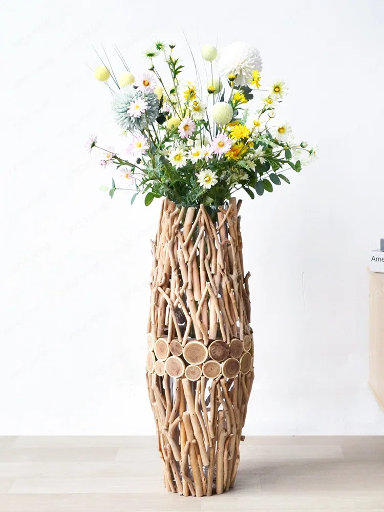 Creative Wooden Floor Large Vase Decoration Living Room Floral Arrangement Nordic Simple Dried Flower Glass Vase Decoration
Creative Wooden Floor Large Vase Decoration Living Room Floral Arrangement Nordic Simple Dried Flower Glass Vase Decoration