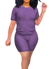 Women's Round Neck Short-sleeved Tops Jogger Sports Shorts Two-piece Suit Sets Tracksuits Sport Fitness Outfit Matching Set 
Women's Round Neck Short-sleeved Tops Jogger Sports Shorts Two-piece Suit Sets Tracksuits Sport Fitness Outfit Matching Set