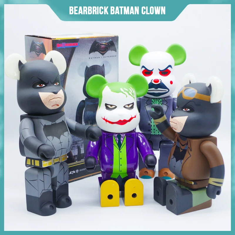 400% Bearbrick Batman Clown The Joker Violent Bear Brick Bearbricksblock Kawaii Pvc Figure Collectable Home Decor Gift 28cm
400% Bearbrick Batman Clown The Joker Violent Bear Brick Bearbricksblock Kawaii Pvc Figure Collectable Home Decor Gift 28cm