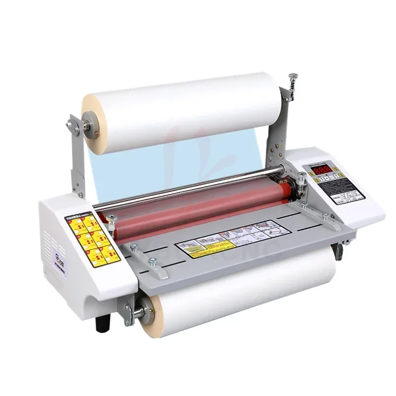 

Mini A3 Paper Laminating Machine, English Version, Four Roller, Cold Hot Laminator, Rolling Equipment for Film Photo, 220V, 110V