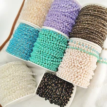 1 Meter/lot 4mm Crystal Glass Faceted Beaded Chain Wholesale for Jewelry Making DIY Handmade Necklace Bracelet Anklets Supplies
1 Meter/lot 4mm Crystal Glass Faceted Beaded Chain Wholesale for Jewelry Making DIY Handmade Necklace Bracelet Anklets Supplies
