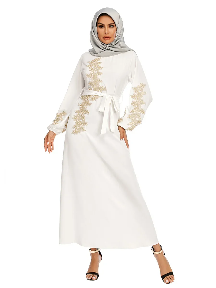 Autumn New 2 Pcs Muslim Sets Embroidery Abaya Dubai Turkey Muslim Dress+ Scarf Kaftan Islamic Dress Women Robe Suit 15 S9ea79c40d62b406aa2360cd2cccc6e49L