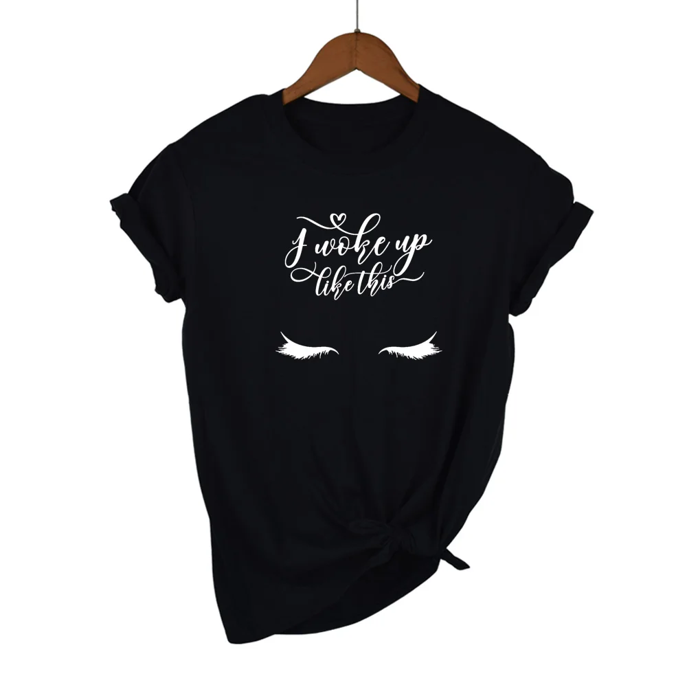 I Woke Up Like This Eyelashes T Shirt Womens Lashes Tshirts Summer Fashion Graphic Tshirt Tumblr Eyelash TShirt
I Woke Up Like This Eyelashes T Shirt Womens Lashes Tshirts Summer Fashion Graphic Tshirt Tumblr Eyelash TShirt