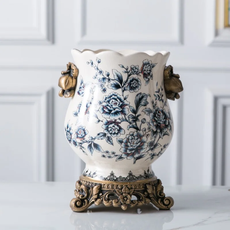 New Chinese Style Ceramic Vases Creative Home Decorations Ceramic Crafts European Style Retro Tabletop Vase Decorations
New Chinese Style Ceramic Vases Creative Home Decorations Ceramic Crafts European Style Retro Tabletop Vase Decorations
