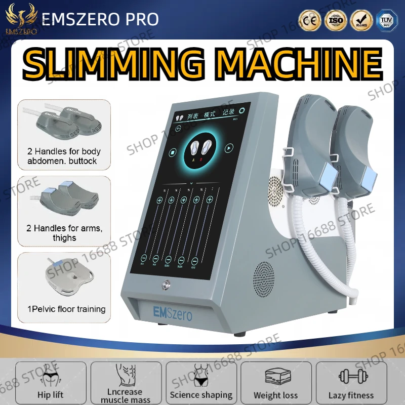 

EMS NEO Nova 6500W Emszero Hi-emt Loss Weight Electromagnetic with 2/4/5 Handles Muscle Sculpting Body Slimming Beauty Machine