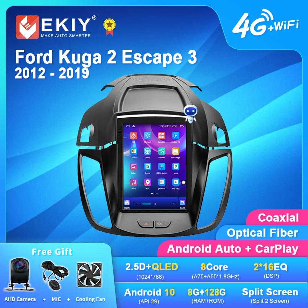 EKIY TT7 For Ford Kuga 2 Escape 3 2012-2019 For Tesla Style Screen Car Radio Multimedia Video Player Navi GPS Auto No 2 Din DVD
EKIY TT7 For Ford Kuga 2 Escape 3 2012-2019 For Tesla Style Screen Car Radio Multimedia Video Player Navi GPS Auto No 2 Din DVD
