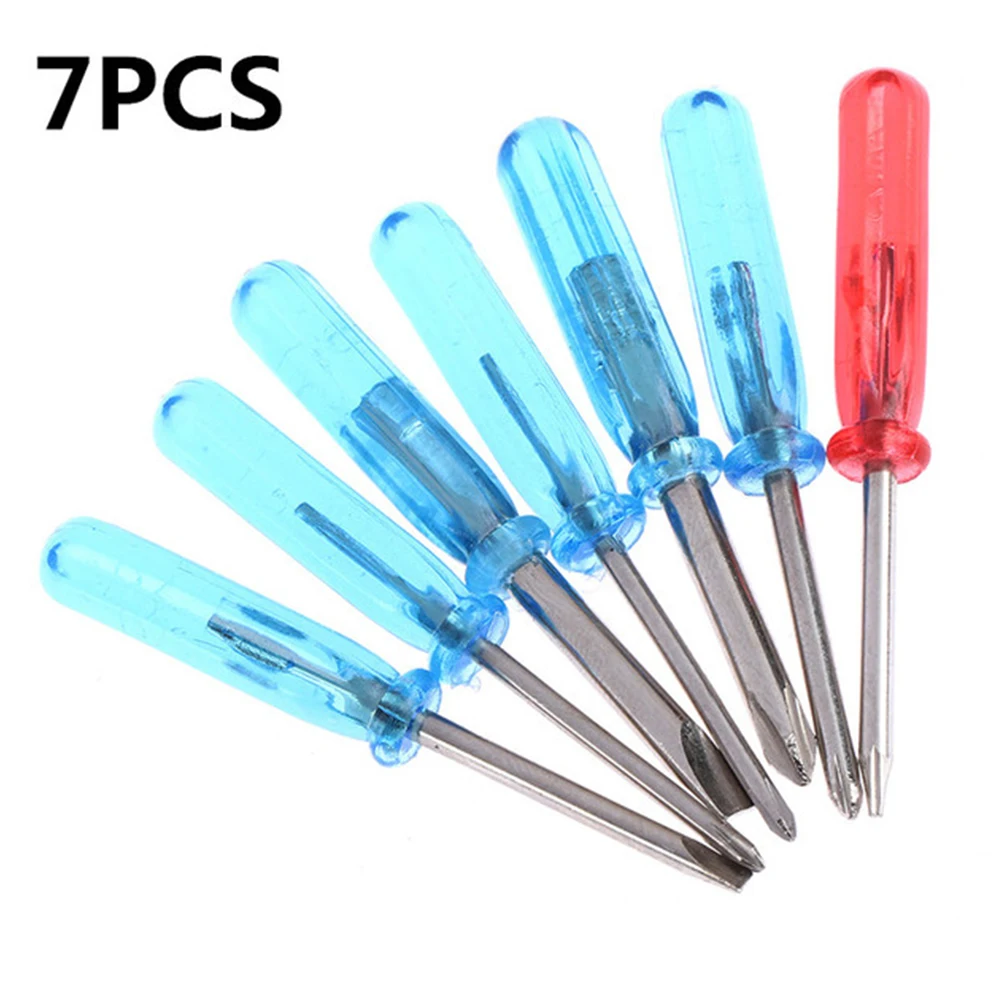 

7pcs Mini Screwdrivers For Disassemble Toys Small Items 45mm/1.77Inch Star/Slotted/Cross Screwdriver Repair Replacement Tools