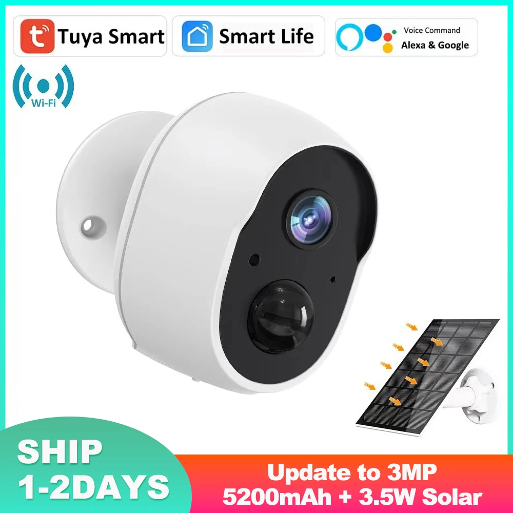 Alexa Google 3MP Rechargeable Battery Solar WiFi Tuya Surveillance Camera Security Infrared CCTV Protection IP66 Outdoor Siren
Alexa Google 3MP Rechargeable Battery Solar WiFi Tuya Surveillance Camera Security Infrared CCTV Protection IP66 Outdoor Siren