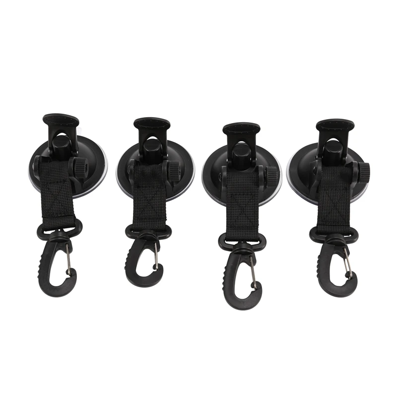 

4 Pcs Outdoor Suction Cup Anchor Car Tent Suction Cup Hook Suction Cup Anchor With Securing Hook