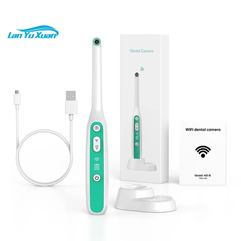 

Wireless Teeth Inspection Device Wifi Oral Endoscope HD Intraoral Camera with 8 LED Lights for IOS Android