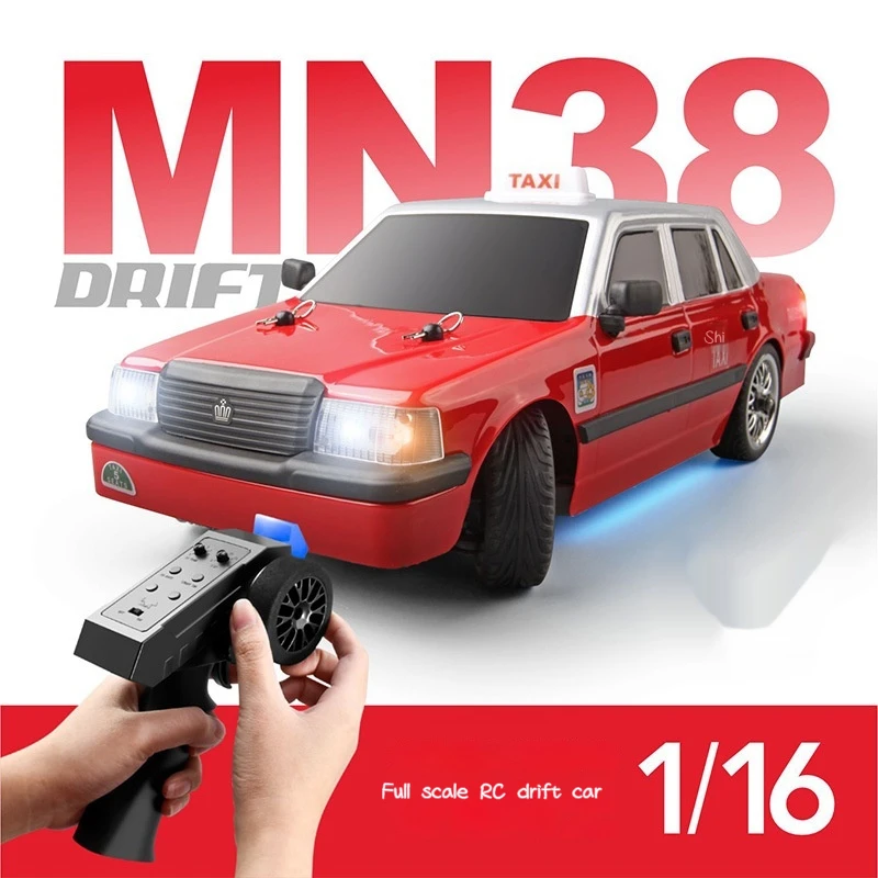 2.4G Mang Cow Full Scale RC Drift Car Racing Model Taxi 1:16 Rear Drive Child Boy Remote Control Toy Car Birthday Gift
2.4G Mang Cow Full Scale RC Drift Car Racing Model Taxi 1:16 Rear Drive Child Boy Remote Control Toy Car Birthday Gift