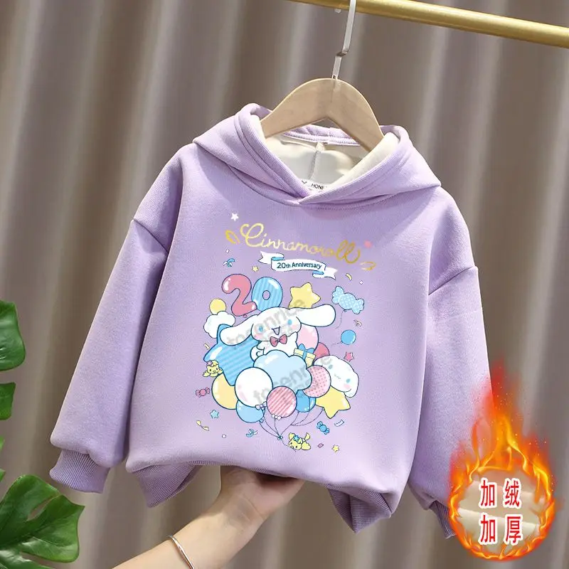 Autumn Kawaii Sanrio Animation Cinnamoroll Children's Sweater Set Casual Velvet Sweater Boys Pullover 2024 Girls Clothing Tops
Autumn Kawaii Sanrio Animation Cinnamoroll Children's Sweater Set Casual Velvet Sweater Boys Pullover 2024 Girls Clothing Tops