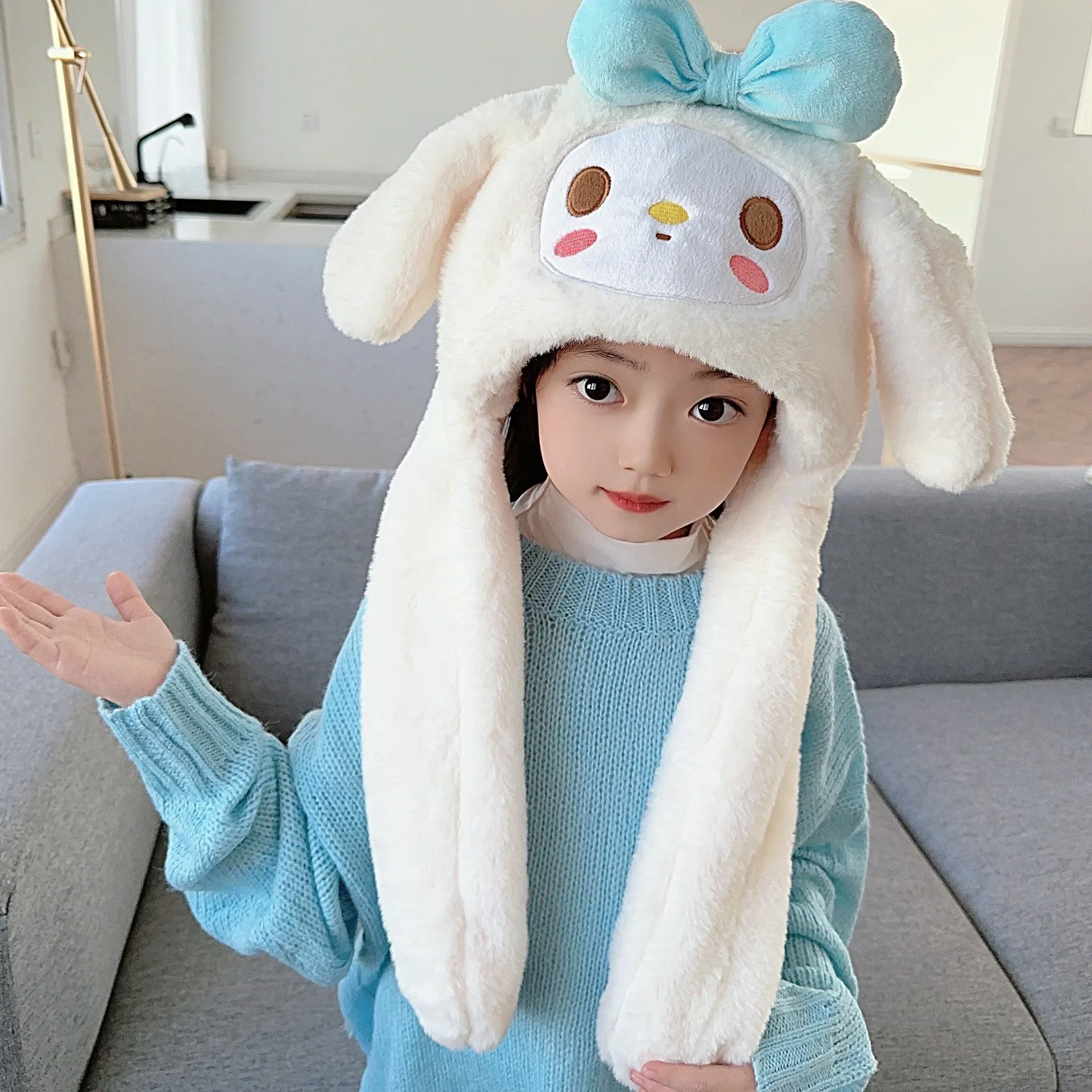 Kawaii Sanrio Cinnamoroll Plush Hat Ears Move Cap Cute Sweet Student Winter Warm Hat Girls Birthday Gift Toy
Kawaii Sanrio Cinnamoroll Plush Hat Ears Move Cap Cute Sweet Student Winter Warm Hat Girls Birthday Gift Toy