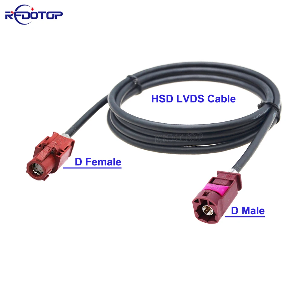 Car HSD LVDS USB Electric Code D 4Pin Male Plug to Female Jack Connectors HSD 4-Cores Cable,Connector Can be Customized 10CM-10M
Car HSD LVDS USB Electric Code D 4Pin Male Plug to Female Jack Connectors HSD 4-Cores Cable,Connector Can be Customized 10CM-10M